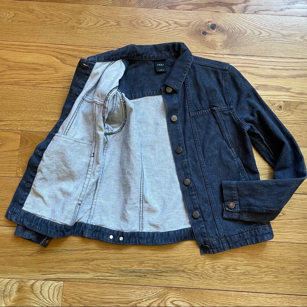 ❤️SOLD❤️ NAU KUSH HEMP-COTTON BLUE JEANS STYLE JACKET XS - Picture 9 of 11